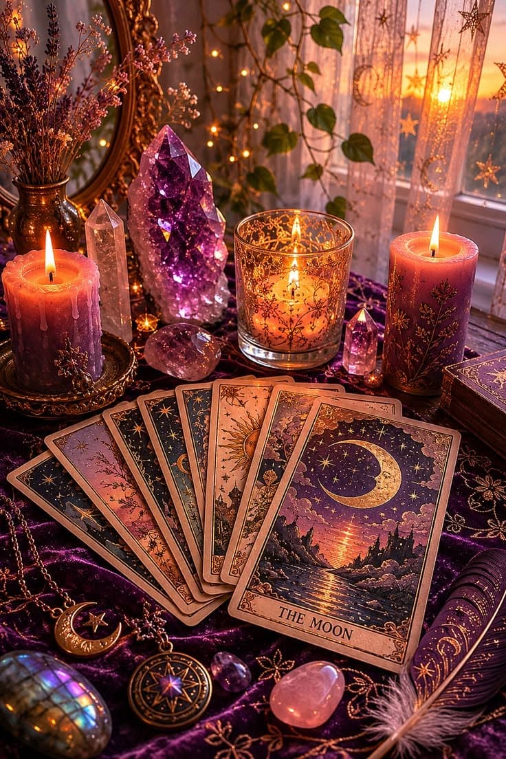 Aninddiita Basu - Best Tarot Card Reader in Kolkata holding tarot cards at Mystic Cards studio in Behala